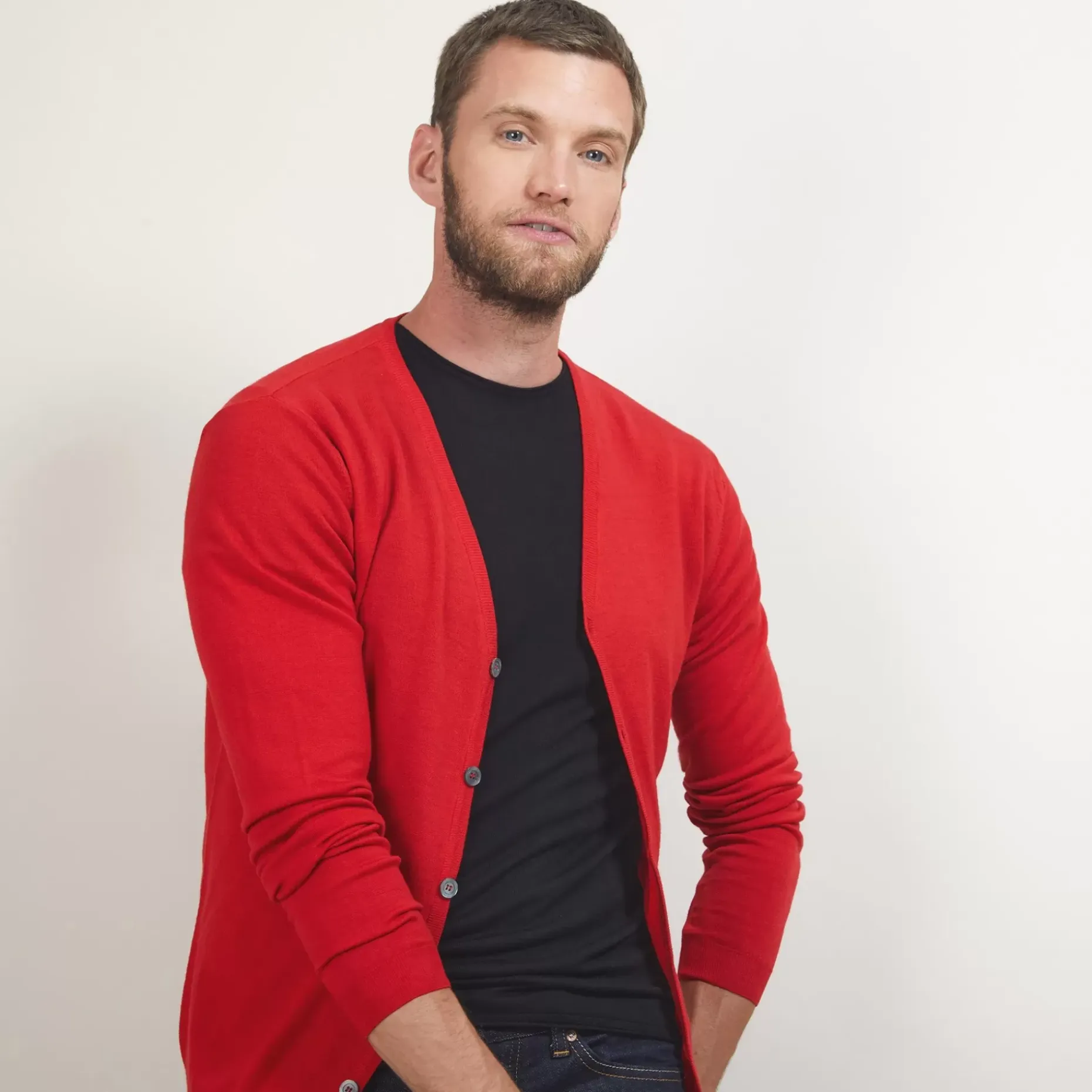 Maison Montagut Vestes Et Gilets>Gilet Boutonne En Laine Merinos - Brad