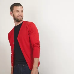 Maison Montagut Vestes Et Gilets>Gilet Boutonne En Laine Merinos - Brad