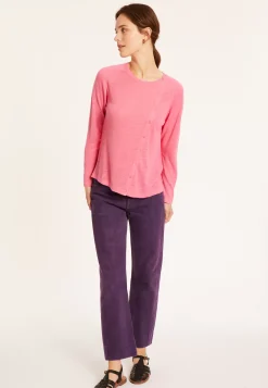 Maison Montagut Vestes Et Gilets>Gilet Boutonne En Lin Flamme - Mado