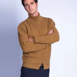 Maison Montagut Vestes Et Gilets>Gilet Col Montant Zippe En Alpaga - Fribourg