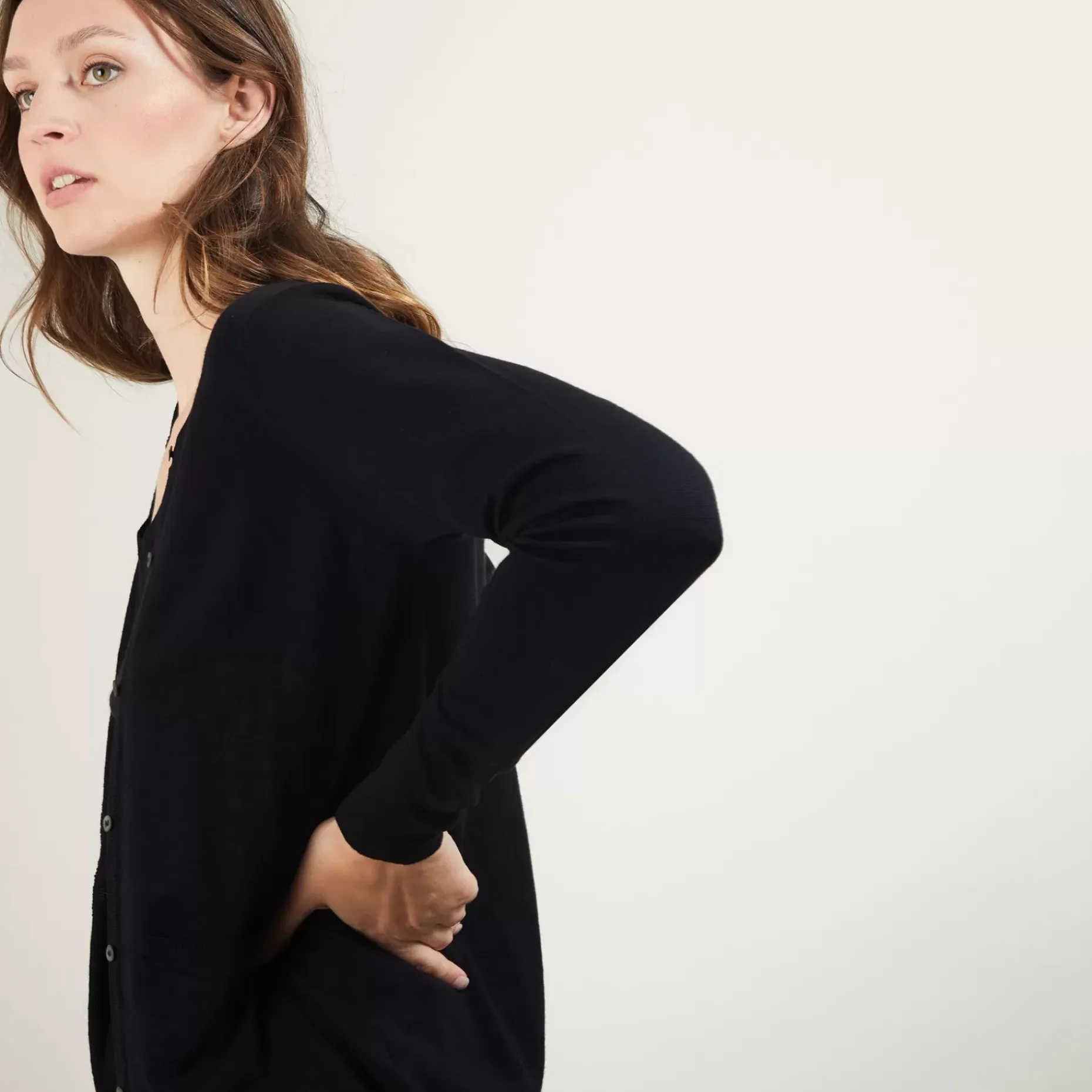 Maison Montagut Vestes Et Gilets>Gilet Col Rond En Laine Merinos - Betsi