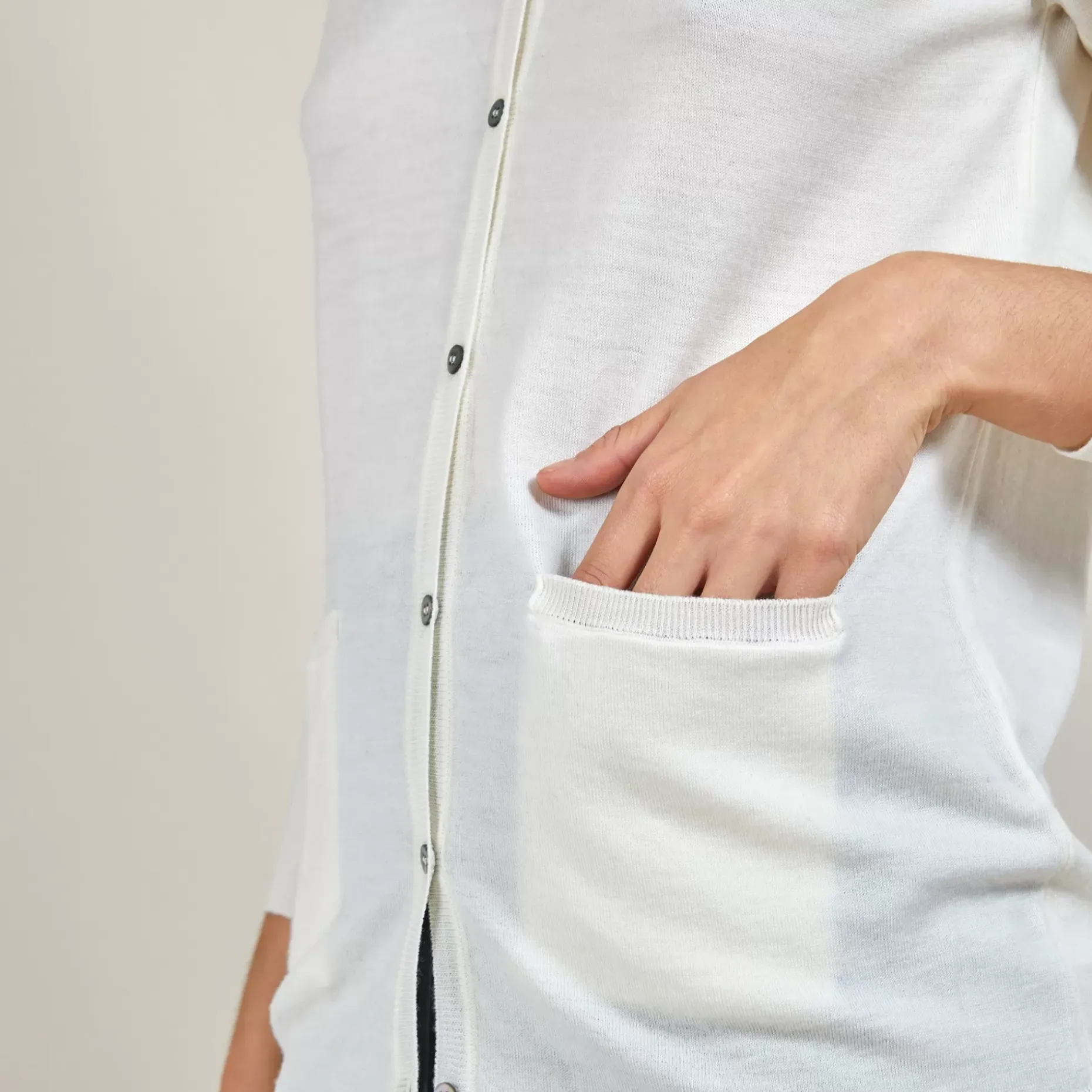 Maison Montagut Vestes Et Gilets>Gilet Col Rond En Laine Merinos - Betsi