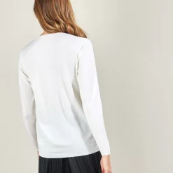 Maison Montagut Vestes Et Gilets>Gilet Col Rond En Laine Merinos - Betsi
