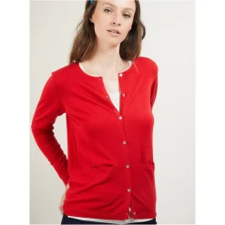 Maison Montagut Vestes Et Gilets>Gilet Col Rond En Laine Merinos - Betsi
