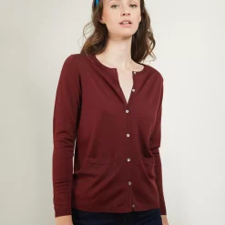 Maison Montagut Vestes Et Gilets>Gilet Col Rond En Laine Merinos - Betsi