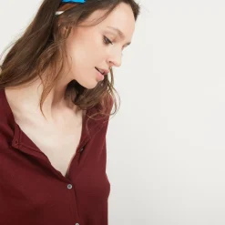 Maison Montagut Vestes Et Gilets>Gilet Col Rond En Laine Merinos - Betsi