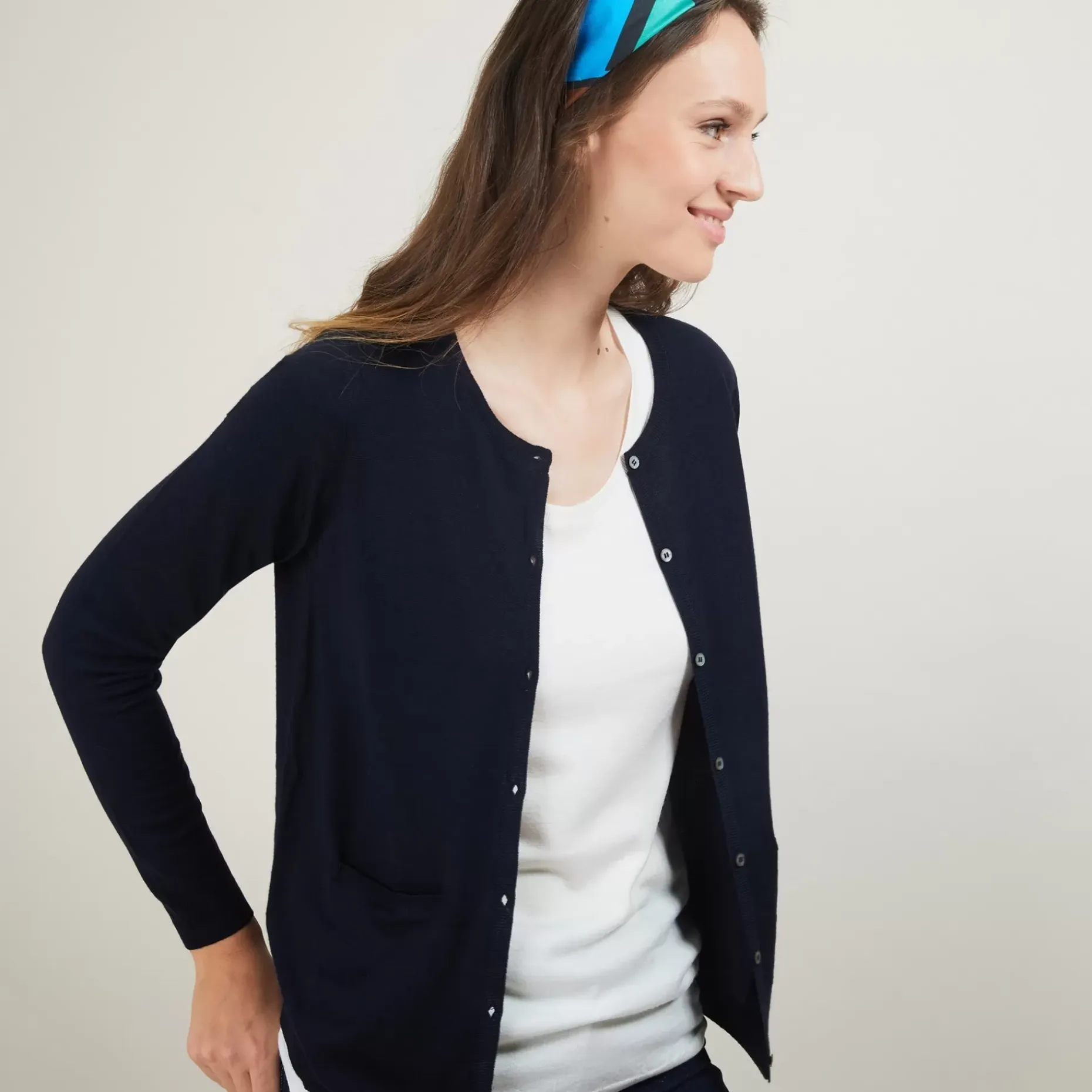 Maison Montagut Vestes Et Gilets>Gilet Col Rond En Laine Merinos - Betsi