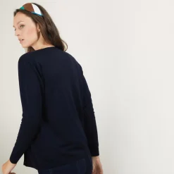Maison Montagut Vestes Et Gilets>Gilet Col Rond En Laine Merinos - Betsi