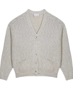 Maison Montagut Vestes Et Gilets>Gilet Col V En Coton Et Lin - Thais