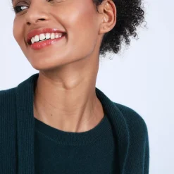 Maison Montagut Vestes Et Gilets>Gilet Court Avec Poches En Cachemire - Basma