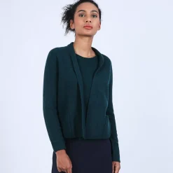 Maison Montagut Vestes Et Gilets>Gilet Court Avec Poches En Cachemire - Basma