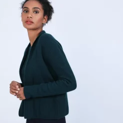 Maison Montagut Vestes Et Gilets>Gilet Court Avec Poches En Cachemire - Basma
