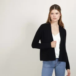 Maison Montagut Vestes Et Gilets>Gilet Court En Cachemire Avec Poches - Basma