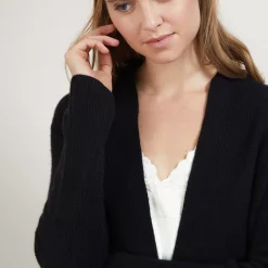 Maison Montagut Vestes Et Gilets>Gilet Court En Cachemire Avec Poches - Basma