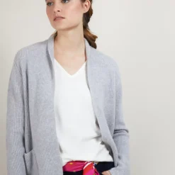 Maison Montagut Vestes Et Gilets>Gilet Court En Cachemire Avec Poches - Basma