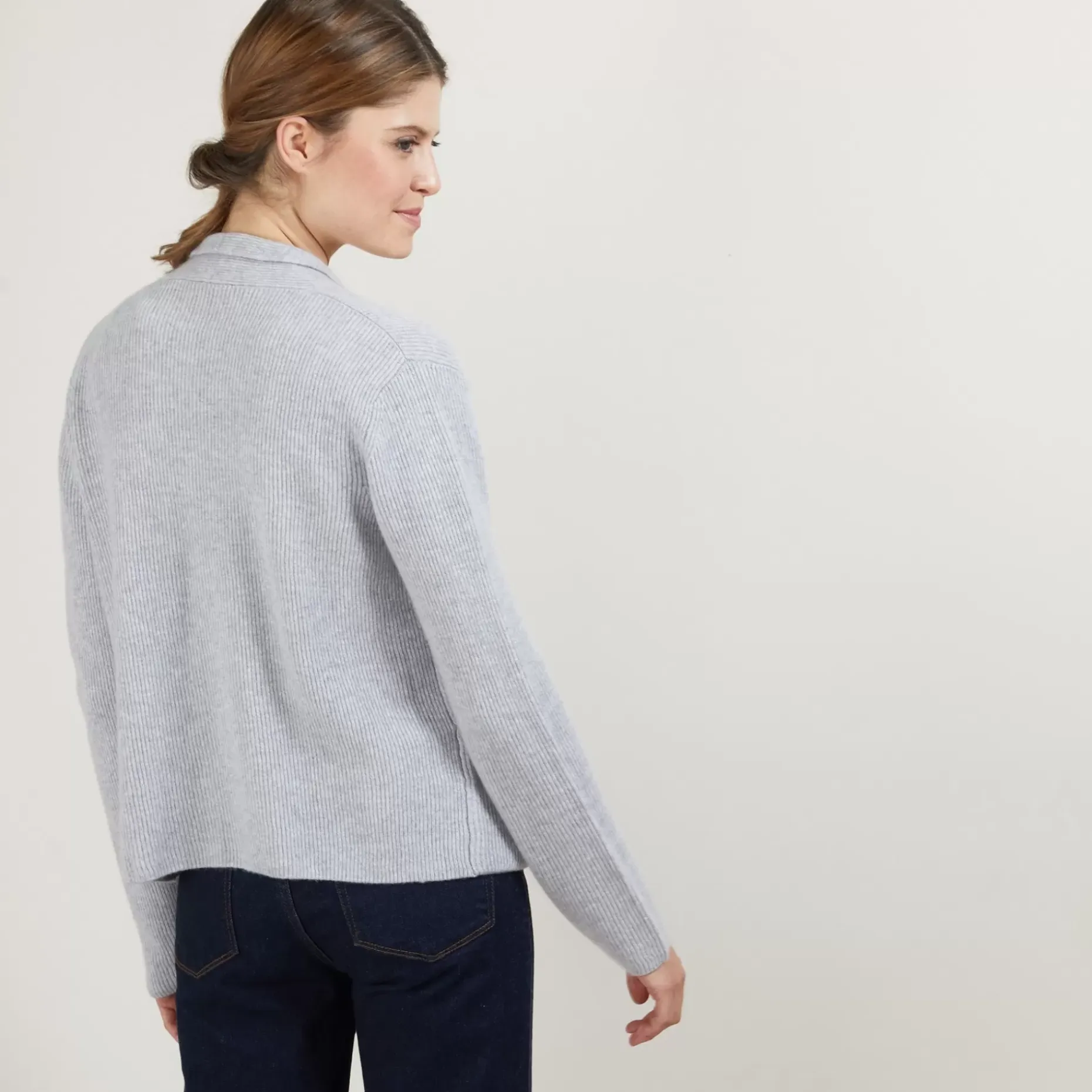Maison Montagut Vestes Et Gilets>Gilet Court En Cachemire Avec Poches - Basma