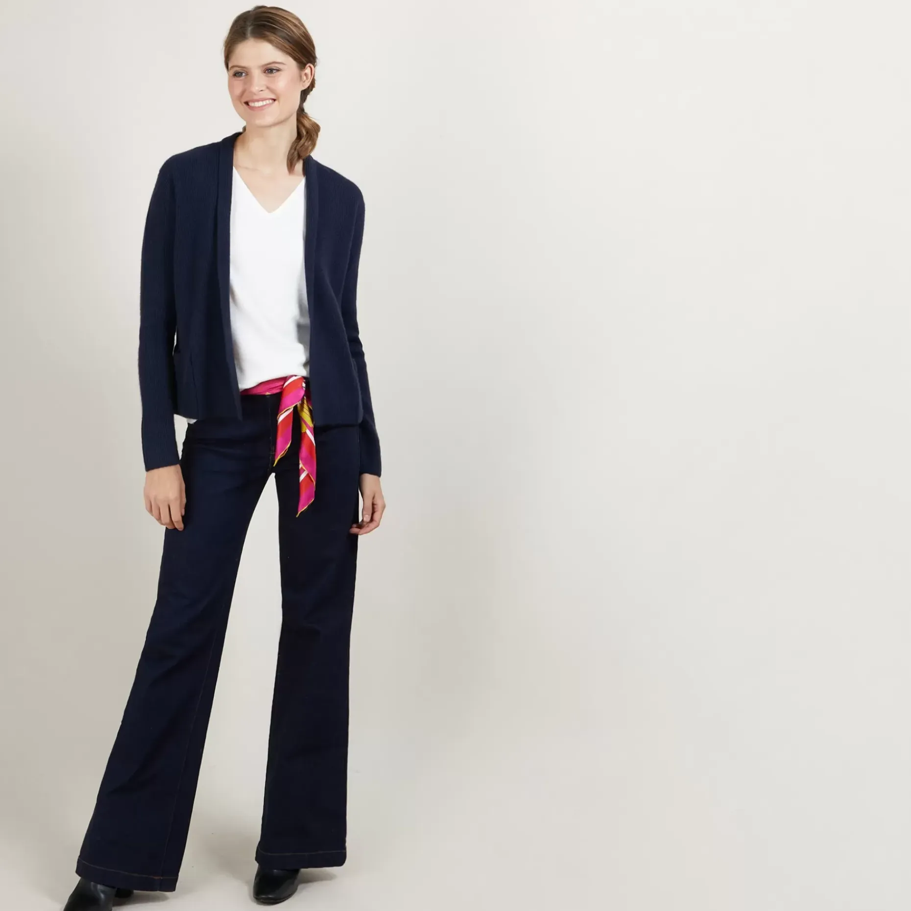 Maison Montagut Vestes Et Gilets>Gilet Court En Cachemire Avec Poches - Basma