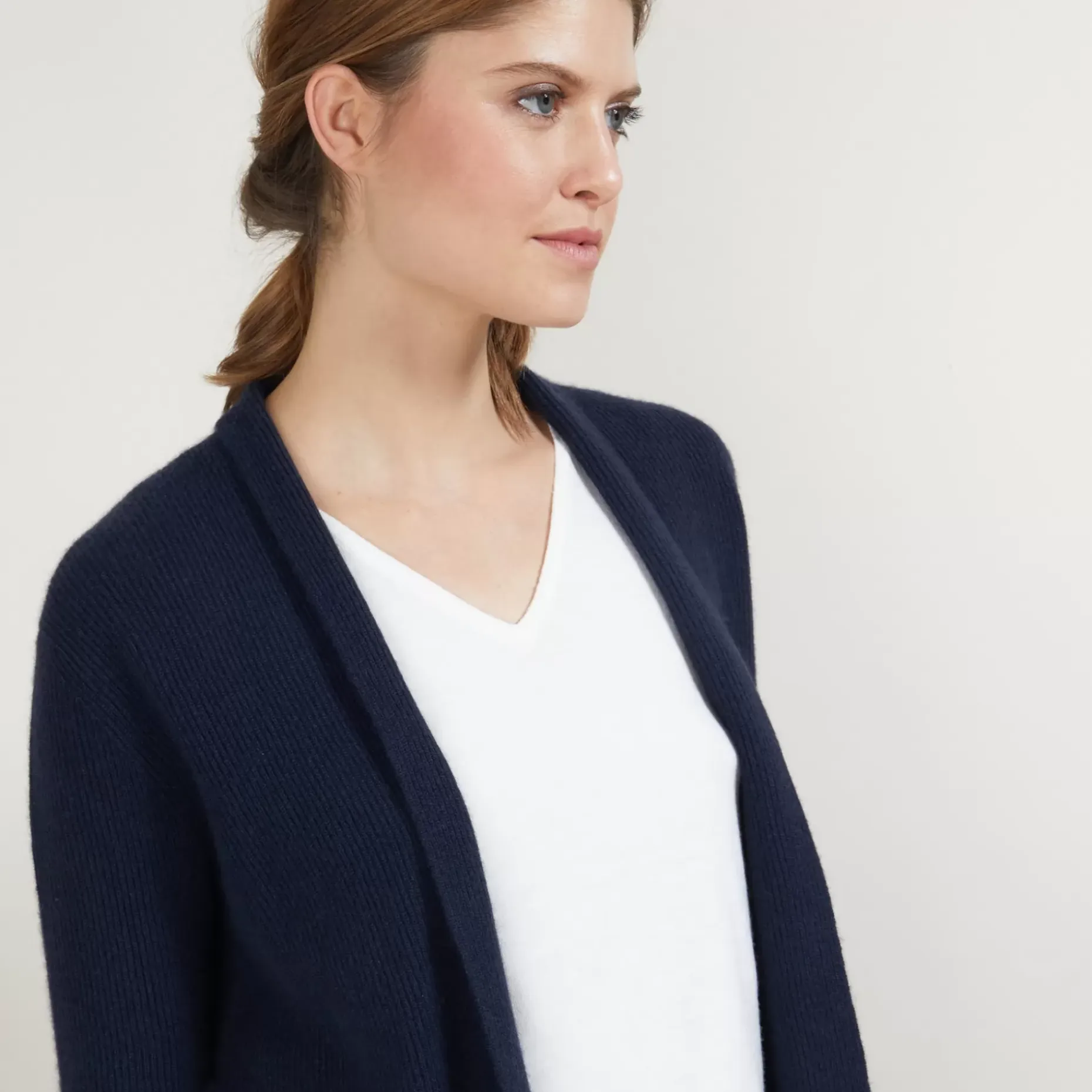 Maison Montagut Vestes Et Gilets>Gilet Court En Cachemire Avec Poches - Basma