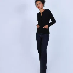 Maison Montagut Vestes Et Gilets>Gilet Double Col En Cachemire - Ballet