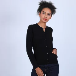 Maison Montagut Vestes Et Gilets>Gilet Double Col En Cachemire - Ballet