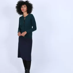 Maison Montagut Vestes Et Gilets>Gilet Double Col En Cachemire - Ballet