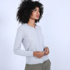 Maison Montagut Vestes Et Gilets>Gilet Double Col En Cachemire - Ballet