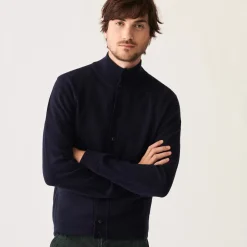 Maison Montagut Vestes Et Gilets>Gilet En Cachemire Boutonne A Poches - Erwan