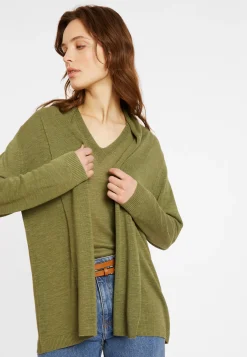 Maison Montagut Vestes Et Gilets>Gilet En Lin Flamme Col Chale - Maelle