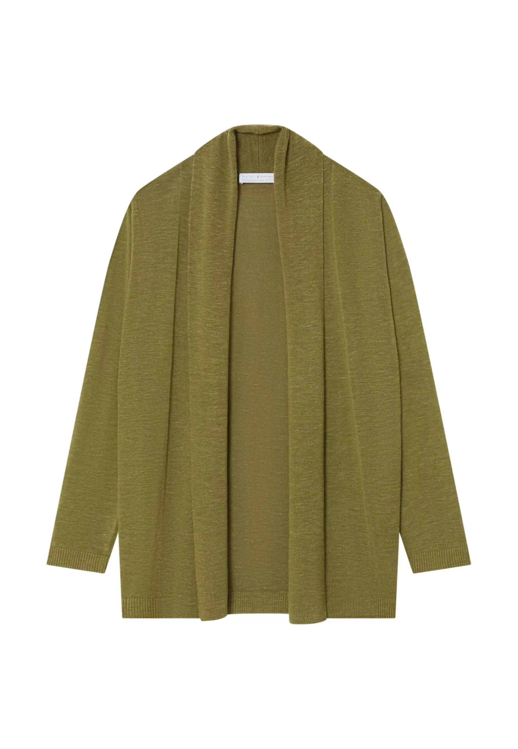 Maison Montagut Vestes Et Gilets>Gilet En Lin Flamme Col Chale - Maelle