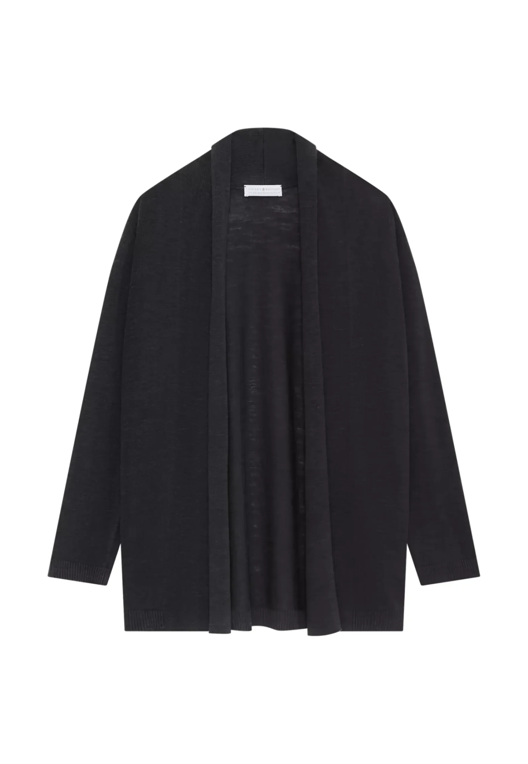 Maison Montagut Vestes Et Gilets>Gilet En Lin Flamme Col Chale - Maelle