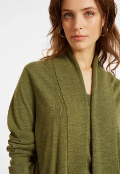 Maison Montagut Vestes Et Gilets>Gilet En Lin Flamme Col Chale - Maelle