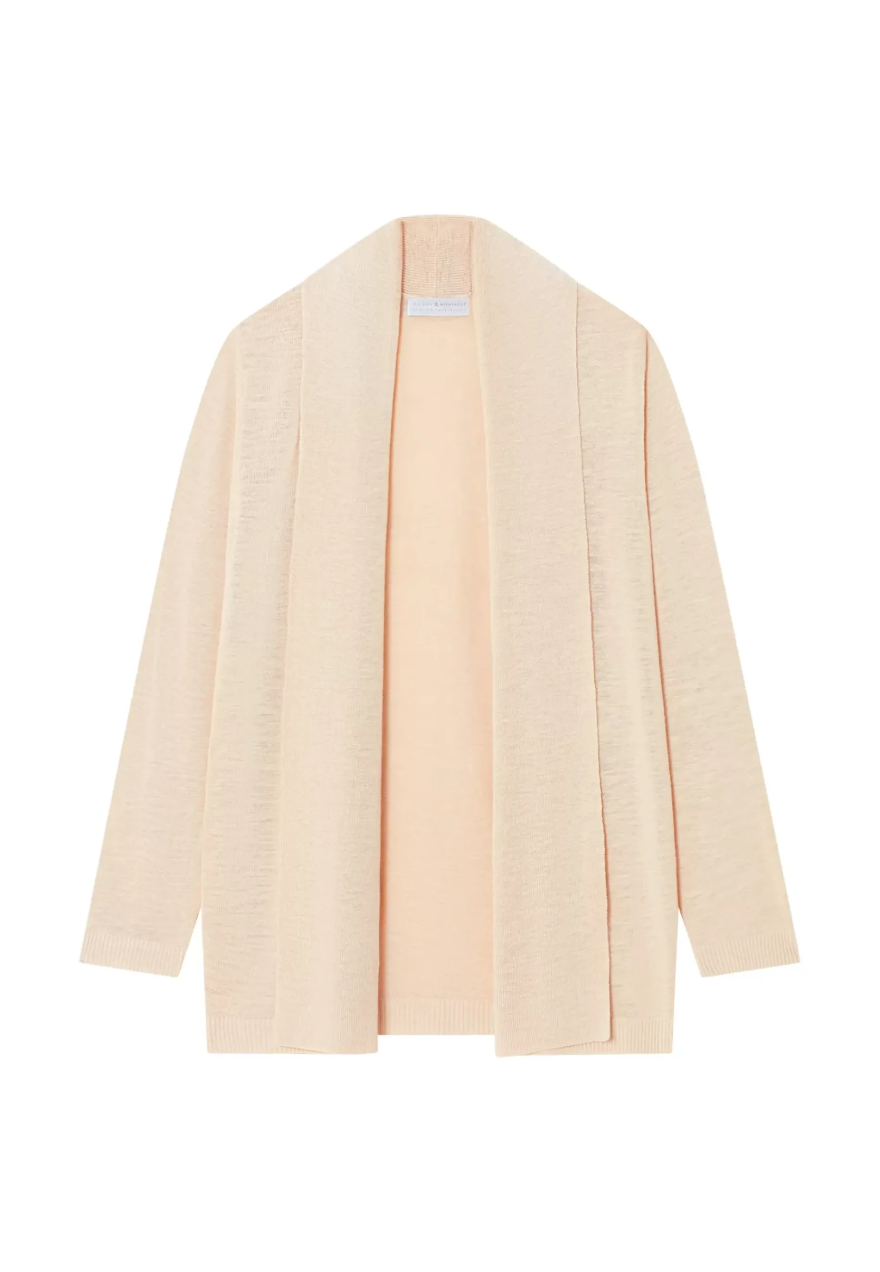 Maison Montagut Vestes Et Gilets>Gilet En Lin Flamme Col Chale - Maelle