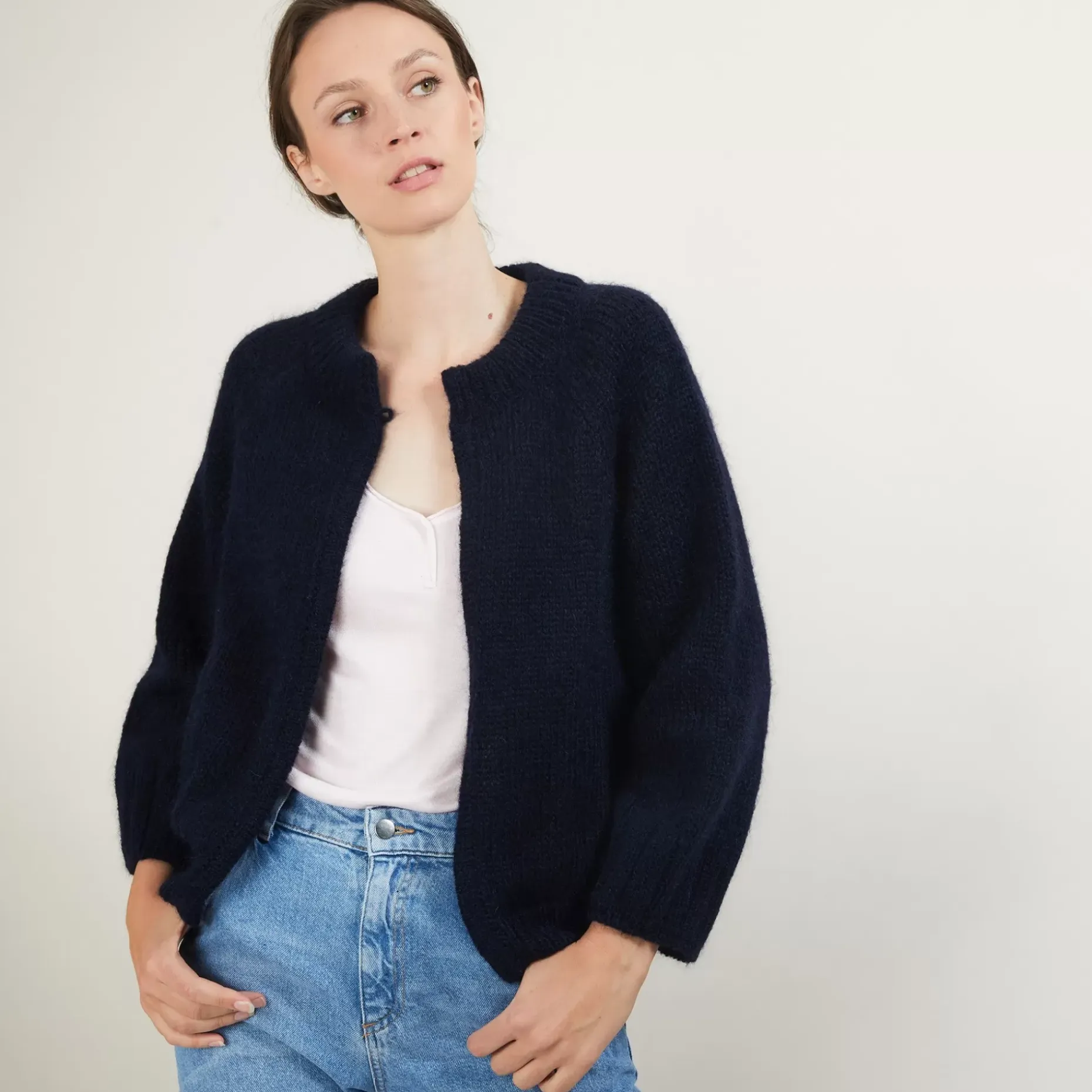 Maison Montagut Vestes Et Gilets>Gilet En Mohair Avec Poches - Gillie