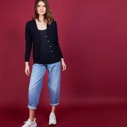 Maison Montagut Vestes Et Gilets>Gilet 100% Laine Merinos - Baby