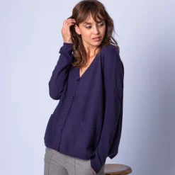 Maison Montagut Vestes Et Gilets>Gilet Large En Cachemire - Gaby