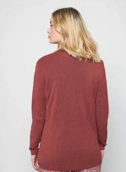 Maison Montagut Vestes Et Gilets>Gilet Long Avec Poches En Lin Flamme - Tabata