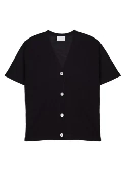 Maison Montagut T-Shirts>Gilet Manches Courtes En Lin Flamme - Tanya