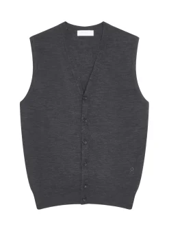 Maison Montagut Vestes Et Gilets>Gilet Sans Manches Avec Logo En Laine Merinos - Ernardo