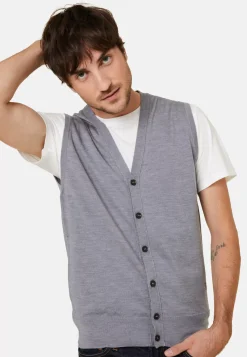 Maison Montagut Vestes Et Gilets>Gilet Sans Manches Avec Logo En Laine Merinos - Ernardo