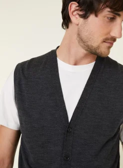 Maison Montagut Vestes Et Gilets>Gilet Sans Manches Avec Logo En Laine Merinos - Ernardo
