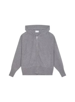 Maison Montagut Vestes Et Gilets>Gilet Zippe A Capuche En Cachemire Melange - Albin