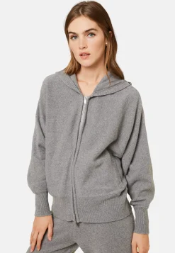 Maison Montagut Vestes Et Gilets>Gilet Zippe A Capuche En Cachemire Melange - Albin