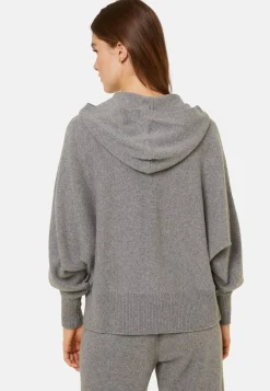 Maison Montagut Vestes Et Gilets>Gilet Zippe A Capuche En Cachemire Melange - Albin