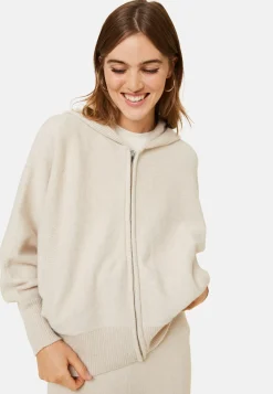 Maison Montagut Vestes Et Gilets>Gilet Zippe A Capuche En Cachemire Melange - Albin