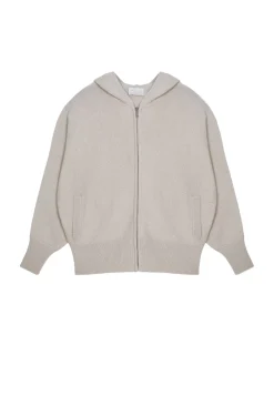 Maison Montagut Vestes Et Gilets>Gilet Zippe A Capuche En Cachemire Melange - Albin
