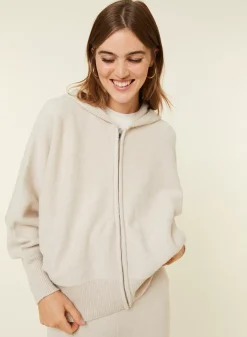 Maison Montagut Vestes Et Gilets>Gilet Zippe A Capuche En Cachemire Melange - Albin