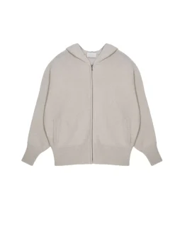 Maison Montagut Vestes Et Gilets>Gilet Zippe A Capuche En Cachemire Melange - Albin
