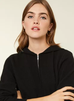 Maison Montagut Vestes Et Gilets>Gilet Zippe A Capuche En Cachemire Melange - Alfred