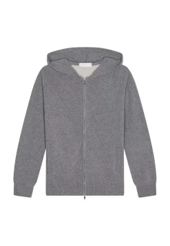 Maison Montagut Vestes Et Gilets>Gilet Zippe A Capuche En Cachemire Melange - Alfred