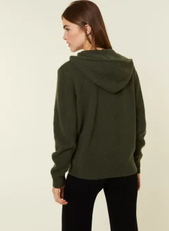Maison Montagut Vestes Et Gilets>Gilet Zippe A Capuche En Cachemire Melange - Alfred